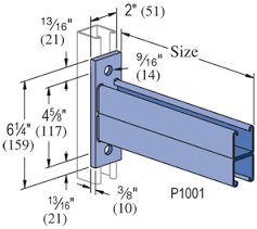 Double Channel Reversible 18" HDG - Click Image to Close